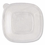 PLA Lids for Fiber Bowls, 8.8 x 8.8 x 1.4, Clear, 200/Carton (BQLCS24)