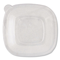 PLA Lids for Fiber Bowls, 8.8 x 8.8 x 1.4, Clear, 200/Carton (BQLCS24)
