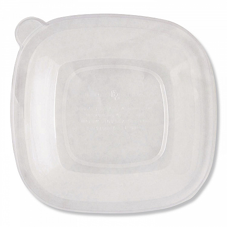 PLA Lids for Fiber Bowls, 8.8 x 8.8 x 1.4, Clear, 200/Carton (BQLCS24)