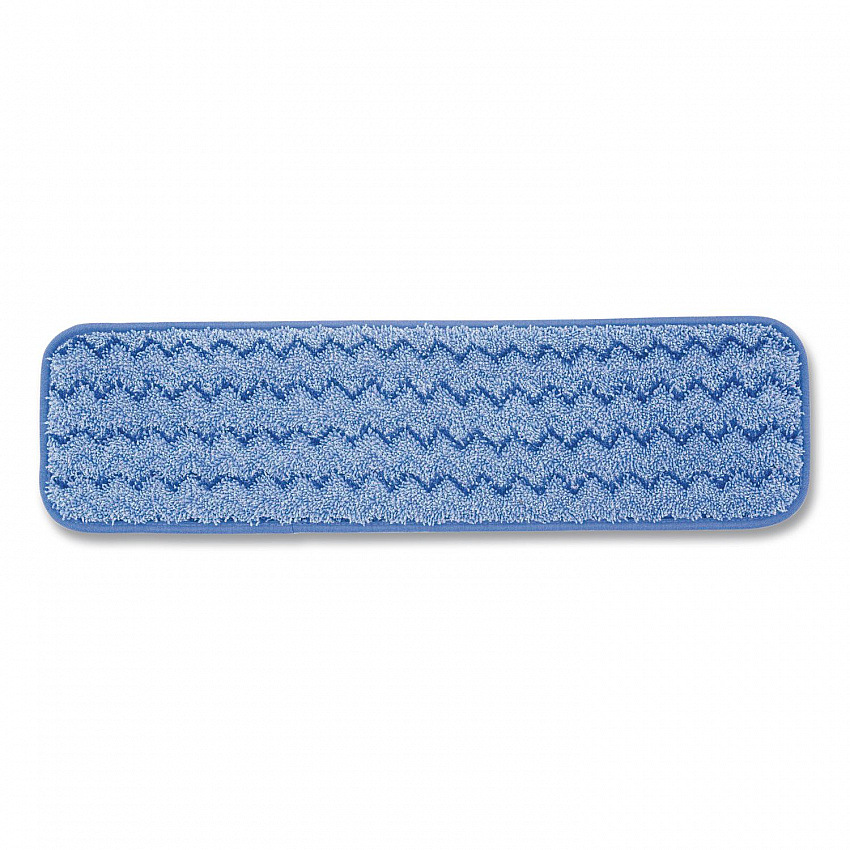 Microfiber Wet Room Pad, Split Nylon/Polyester Blend, 18", Blue, 12/Carton (Q41000BLU)