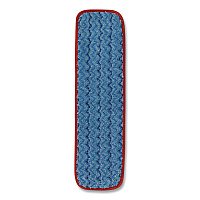 Microfiber Wet Mopping Pad, 18.5" x 5.5" x 0.5", Red (Q410RED)