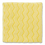 Reusable Cleaning Cloths, Microfiber, 16 x 16, Yellow, 12/Carton (Q610)