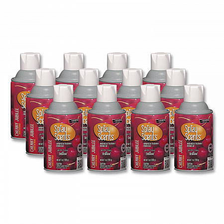 Champion Sprayon SPRAYScents Metered Air Freshener Refill, Cherry Jubilee, 7 oz Aerosol Spray, 12/Carton (5181)