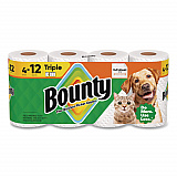 Kitchen Roll Paper Towels, 2-Ply, White, 10.5 x 11, 75 Sheets/Roll, 4 Triple Rolls/Pack, 6 Packs/Carton (16007)