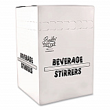 Polypropylene Stirrers, 5", White, 1,000/Pack (1241210)