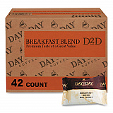 100% Pure Coffee, Breakfast Blend, 1.5 oz Pack, 42 Packs/Carton (23003)