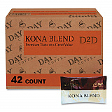 100% Pure Coffee, Kona Blend, 1.5 oz Pack, 42 Packs/Carton (23002)