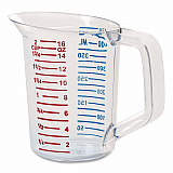 Bouncer Measuring Cup, 16 oz, Plastic, Clear (3215CLE)