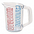 Bouncer Measuring Cup, 16 oz, Plastic, Clear (3215CLE)