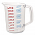 Bouncer Measuring Cup, 32 oz, Plastic, Clear (3216CLE)