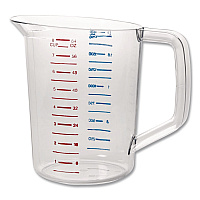Bouncer Measuring Cup, 2 qt, Plastic, Clear (3217CLE)