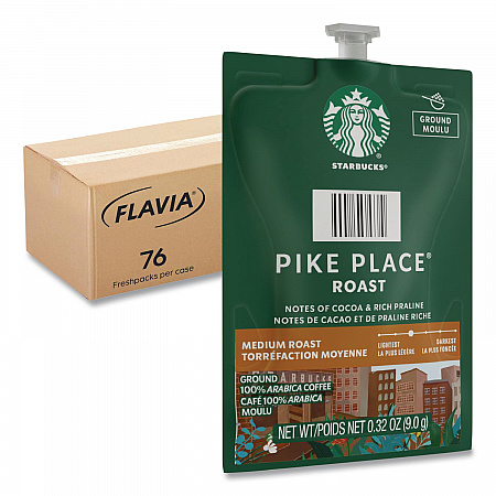 Starbucks Pike Place Roast Coffee Freshpack, 76/Carton (48103)