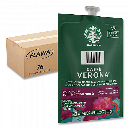 Starbucks Caffe Verona Coffee Freshpack, 76/Carton (48104)