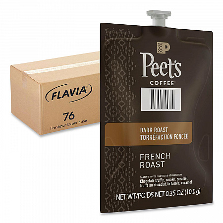 Peet's French Roast Coffee Freshpack, 76/Carton (48036)