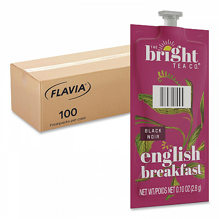 The Bright Tea Co. English Breakfast Black Tea Freshpack, 100/Carton (48027)
