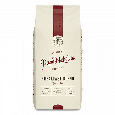 Premium Coffee, Whole Bean, Breakfast Blend, 32 oz Bag (32006)