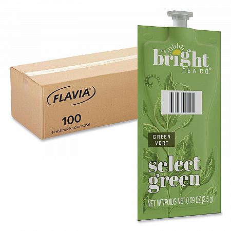 The Bright Tea Co. Select Green Tea Freshpack, 100/Carton (48028)