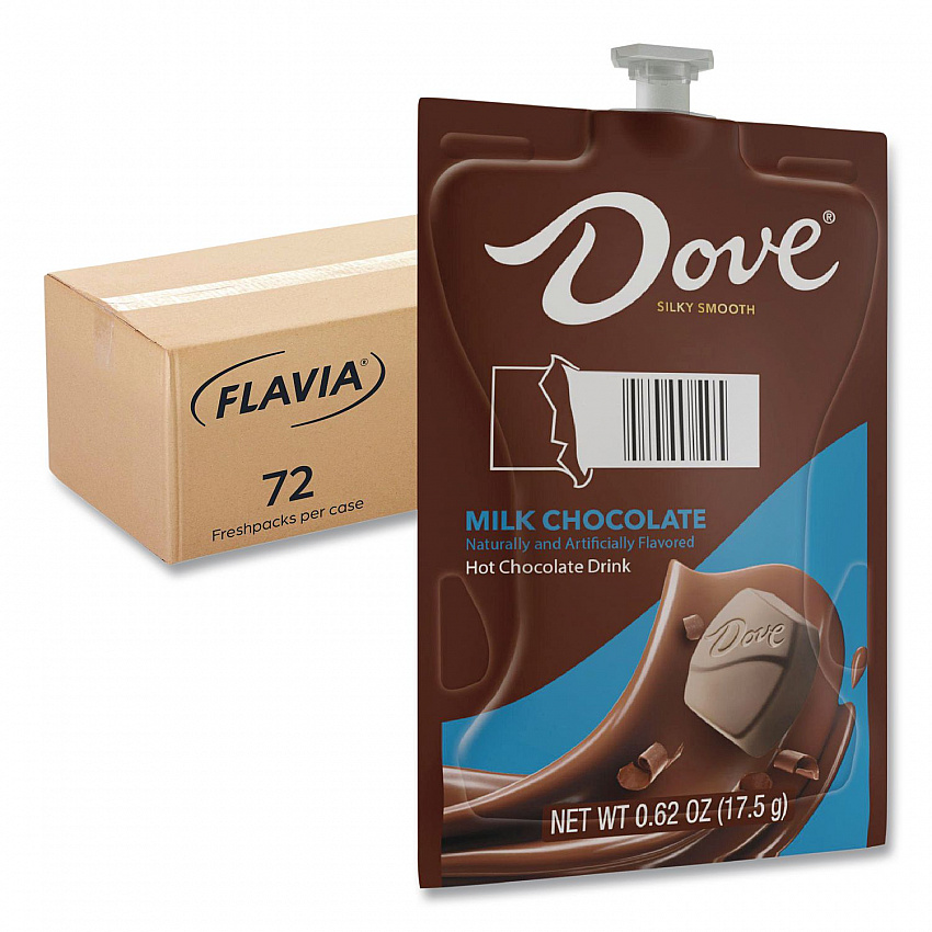 Dove Hot Chocolate Freshpack, Milk Chocolate, 72/Carton (48000)