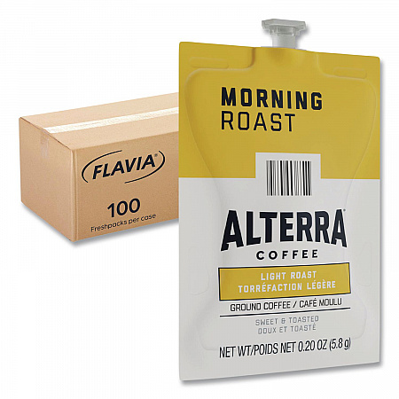Alterra Morning Roast Coffee Freshpack, 100/Carton (48008)