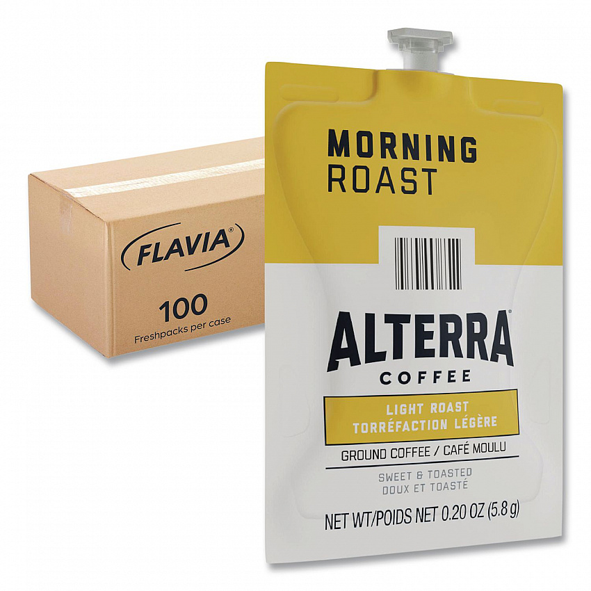 Alterra Morning Roast Coffee Freshpack, 100/Carton (48008)
