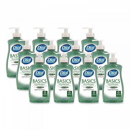 Basics Hypoallergenic Liquid Hand Soap, Floral, 11 oz, 12/Carton (35488)