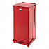 Defenders Heavy-Duty Steel Step Can, 13 gal, Steel, Red (ST24EPLRD)