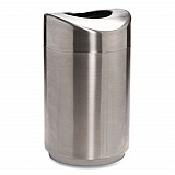 Designer Line Eclipse Waste Receptacle, 30 gal, Steel, Stainless Steel (R2030SSPL)