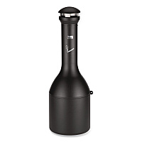 Infinity Traditional Smoking Receptacle, 4.1 gal, 13 dia x 39h High, Black (9W33BLA)