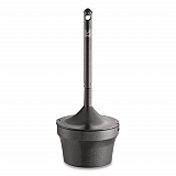 Aladdin Smokers' Station, Round, Steel, 4.5 gal, 16 dia x 38.75, Charcoal (R1639EHGR)