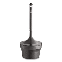Aladdin Smokers' Station, Round, Steel, 4.5 gal, 16 dia x 38.75, Charcoal (R1639EHGR)