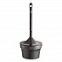 Aladdin Smokers' Station, Round, Steel, 4.5 gal, 16 dia x 38.75, Charcoal (R1639EHGR)