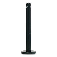 Smoker's Pole, Round, Steel, 0.9 gal, 4 dia x 41h, Black (R1BK)