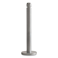 Smoker's Pole, Round, Steel, 0.9 gal, 4 dia x 41h, Silver (R1SM)