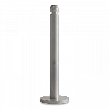 Smoker's Pole, Round, Steel, 0.9 gal, 4 dia x 41h, Silver (R1SM)