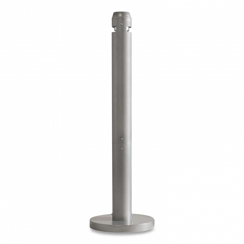 Smoker's Pole, Round, Steel, 0.9 gal, 4 dia x 41h, Silver (R1SM)
