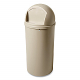 Marshal Classic Container, 25 gal, Plastic, Beige (817088BG)