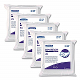 W4 Critical Task Wipers, Flat Double Bag, 3-Ply, 9 x 9, Unscented, White, 100/Bag, 5 Bags/Carton (33390)