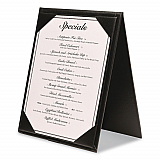 Table-Top Menu Holder, For 4 x 6 Insert, 4.6 x 6.7 Holder, Black (SPLSMENU4X6A)