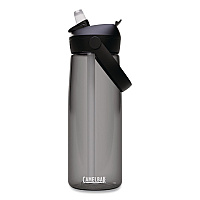 Thrive FlipStraw Plastic Water Bottle, 25 oz, Charcoal (2853001075)