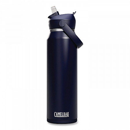 Thrive FlipStraw Stainless Steel Vacuum Insulated Water Bottle, 32 oz, Navy (2855405001)