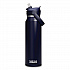 Thrive FlipStraw Stainless Steel Vacuum Insulated Water Bottle, 32 oz, Navy (2855405001)