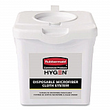 Disposable Microfiber Charging Bucket, 7.92 x 7.75 x 7.44, White, 4/Carton (2135007)