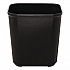 Fiberglass Wastebasket, 7 gal, Fiberglass, Black (254300BK)