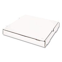 Corrugated Pizza Boxes, 16 x 16 x 1.97, White/Brown, 50/Carton (FPPBF16W)