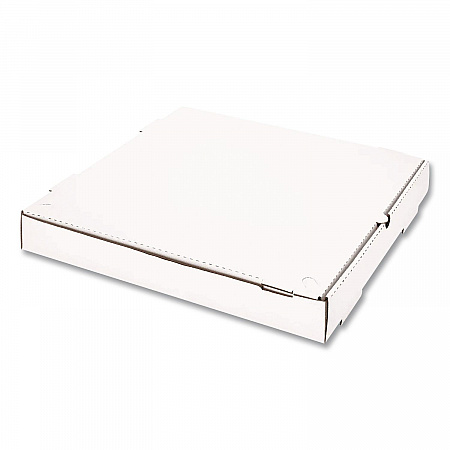 Corrugated Pizza Boxes, 16 x 16 x 1.97, White/Brown, 50/Carton (FPPBF16W)