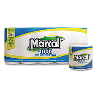100% Recycled Bathroom Tissue, Septic Safe, 2 Ply, White, 500 Sheets/Roll, 96 Rolls/Carton (2208)