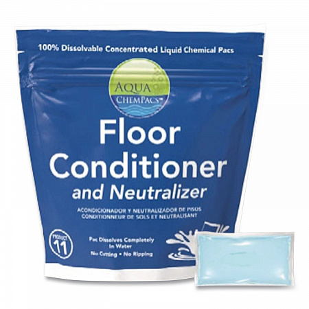 Aqua ChemPacs Floor Conditioner and Neutralizer, 100 ChemPacs/Carton (9320929)