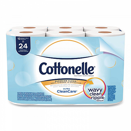 Clean Care Bathroom Tissue, Septic Safe, 1-Ply, White, 170 Sheets/Roll, 12 Rolls/Pack (12456PK)