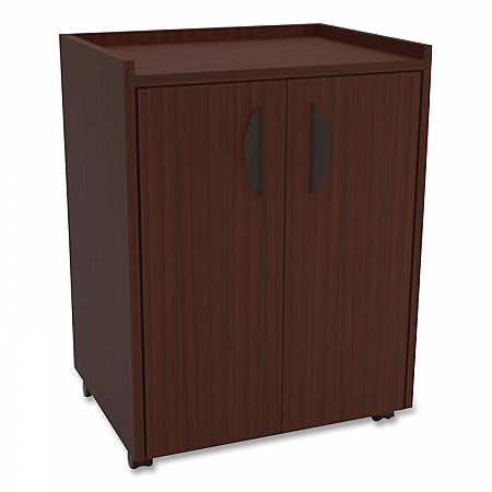 Mobile Refreshment Center, Engineered Wood, 3 Shelves, 23