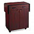Hospitality Cart with Drop Leaves, Engineered Wood, 3 Shelves, 1 Drawer, 32.5
